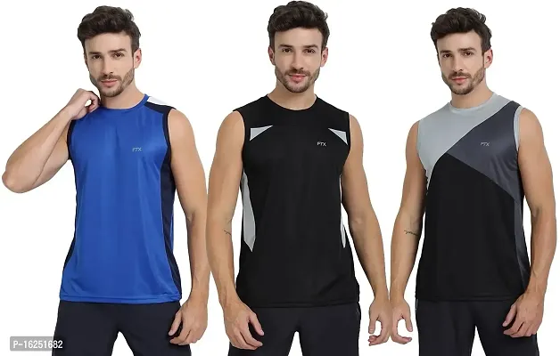 FTX Men's Dri-Fit Round Neck T-Shirt - 709-PO3