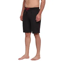 FTX Men's Solid Woven Cotton Shorts - Black-thumb1