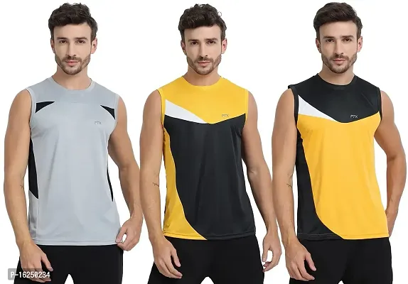 FTX Men's Dri-Fit Round Neck T-Shirt - 709-PO3