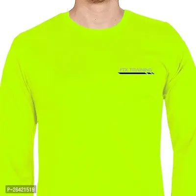 FTX Men Round Neck Full Sleeve Green Tshirt-thumb3