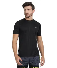 FTX Men Solid Round Neck Half Sleeve Multicolor Tshirt, Pack of 8-thumb2