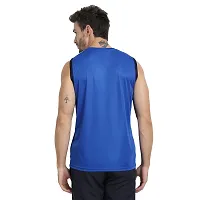 Drifit Mens Solid Roundneck Sleeveless Sports T-Shirt-thumb3