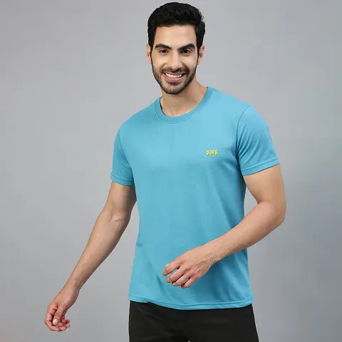 Fabulous Premium Cotton Blend Solid Round Neck Half Sleeve T-Shirt For Men