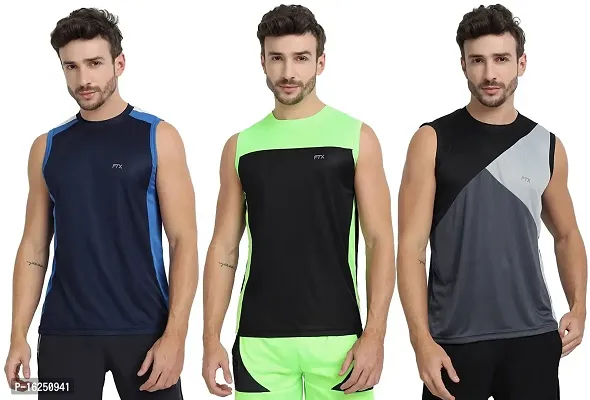 FTX Men's Dri-Fit Round Neck T-Shirt - 709-PO3