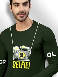 Classic Cotton Blend Round Neck Printed Full Sleeve T-Shirt for Men-thumb2