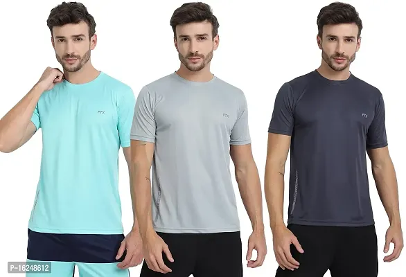 FTX Men's Dri-Fit Round Neck T-Shirt Combo - Pack of 3 (723)-thumb0