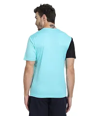 FTX Men's Dri-Fit Round Neck T-Shirt Combo - Aqua Blue, Light Green, Charcoal Black (710_1-710_8-710_10)-thumb1