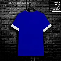 Stylish Blue Cotton Blend Tees For Men-thumb1