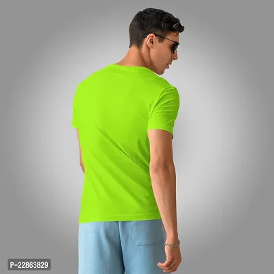 Stylish Green Polyester Tees For Men-thumb2