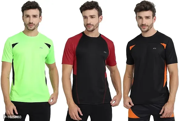 FTX Men's Dri-Fit Round Neck T-Shirt Combo - Pack of 3 (710)