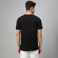 Stylish Black Cotton Tees For Men-thumb1