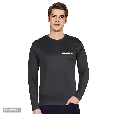 FTX Men Round Neck Full Sleeve Black Tshirt