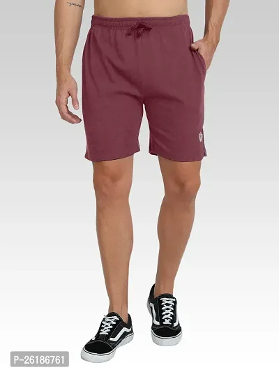 FTX Men Solid Maroon Short