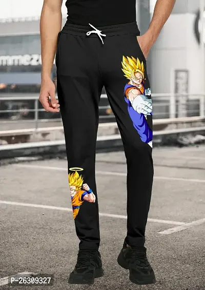 FTX Men Regular Fit Anime Printed Black Track Pant-thumb3