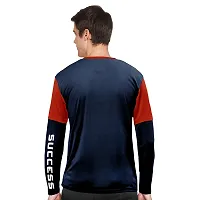 FTX Men Round Neck Full Sleeve Navy Tshirt-thumb1