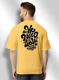 FTX Men Round Neck Oversized Yellow Tshirt-thumb1
