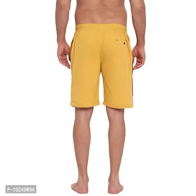 FTX Men's Solid Woven Cotton Shorts - Yellow-thumb3