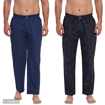 FTX Men's Printed Woven Cotton Track Pants - Pack of 2