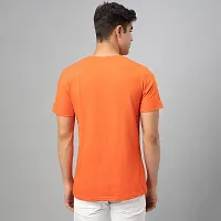 Stylish Orange Cotton Tees For Men-thumb1