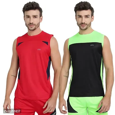 FTX Men's Dri-Fit Round Neck T-Shirt - 709-PO2