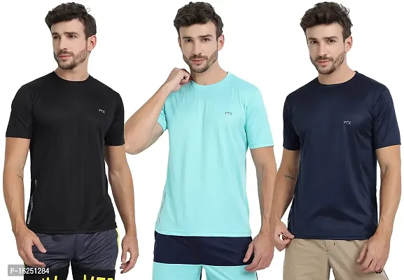 FTX Men's Dri-Fit Round Neck T-Shirt Combo - Pack of 3 (723)