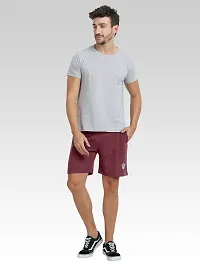 FTX Men Solid Maroon Short-thumb4