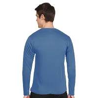 FTX Men Round Neck Full Sleeve Blue Tshirt-thumb1