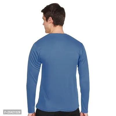 FTX Men Round Neck Full Sleeve Blue Tshirt-thumb2