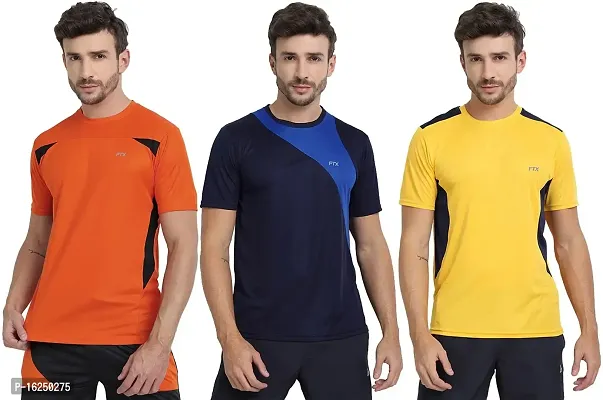 FTX Men's Dri-Fit Round Neck T-Shirt Combo - Pack of 3 (710)-thumb0