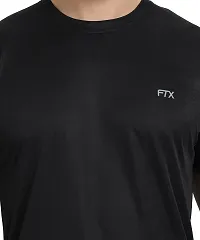 FTX Men's Dri-Fit Round Neck T-Shirt Combo - Pack of 2 (Royal Blue, Black - 723_1-723_2)-thumb4