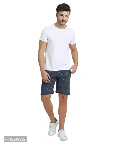 FTX Men's Printed Single Jersey Knitted Shorts Combo - Pack of 2-thumb4