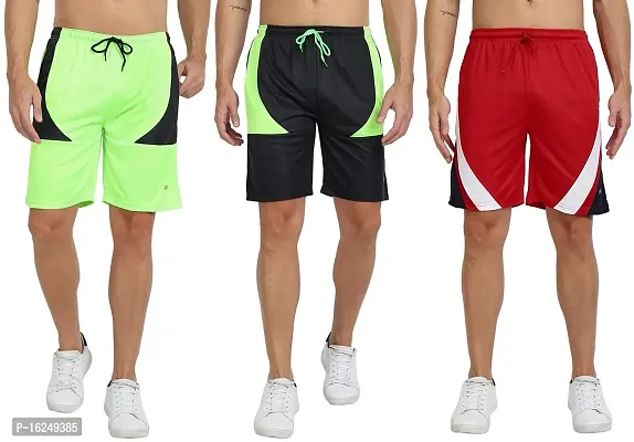 FTX Men's Micro Dri-Fit Knitted Shorts Combo - Pack of 3 (704)