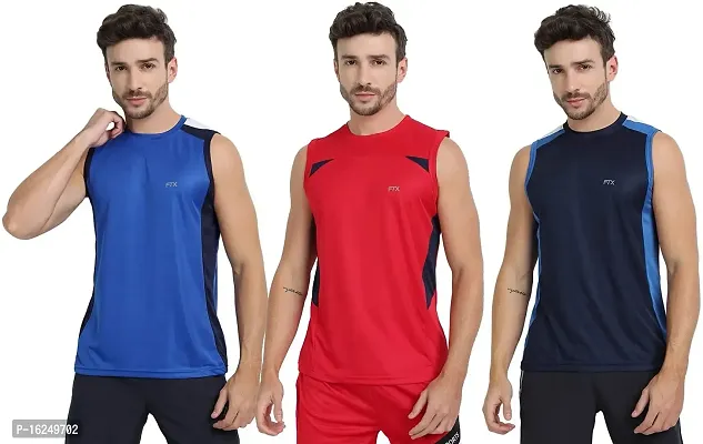 FTX Men's Dri-Fit Round Neck T-Shirt - 709-PO3