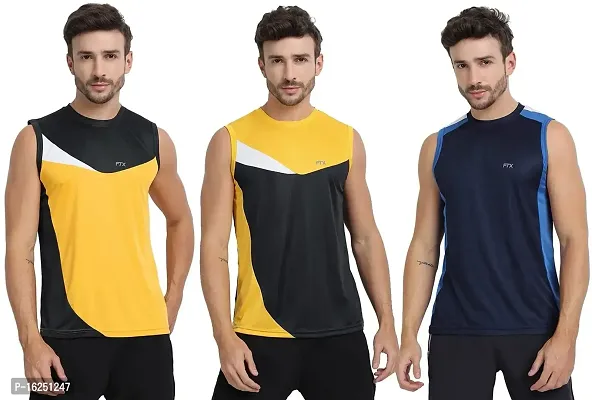 FTX Men's Dri-Fit Round Neck T-Shirt - 709-PO3