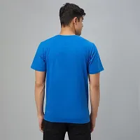 Stylish Blue Cotton Tees For Men-thumb1