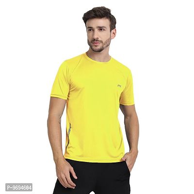 Mens Solid Round Neck T-Shirt-thumb0