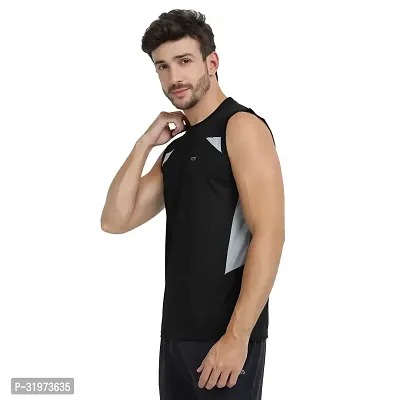 Stylish Multicoloured Polyester Colourblocked Gym Vest For Men Pack Of 3-thumb3