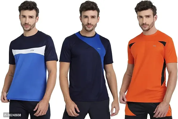 FTX Men's Dri-Fit Round Neck T-Shirt Combo - Pack of 3 (710)