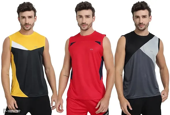 FTX Men's Dri-Fit Round Neck T-Shirt - 709-PO3