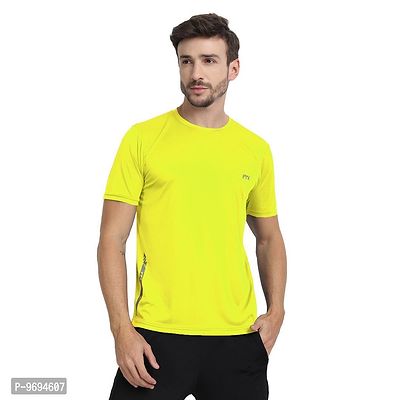 Mens Solid Round Neck T-Shirt