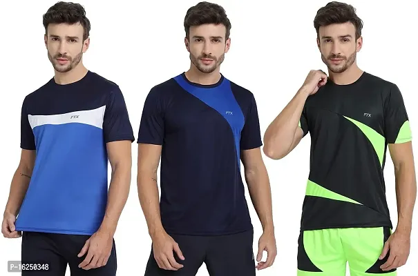 FTX Men's Dri-Fit Round Neck T-Shirt Combo - Pack of 3 (710)