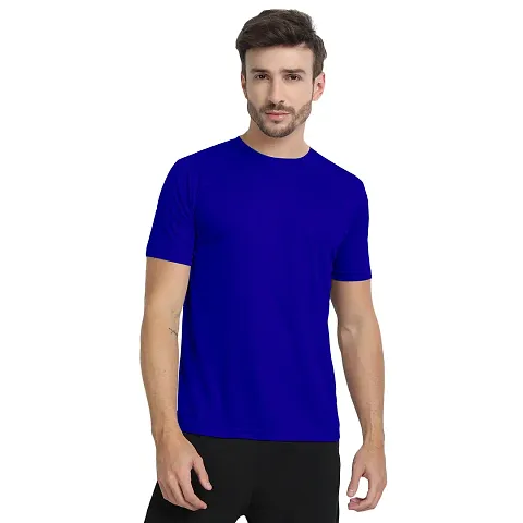 Polyester Solid Tees For Men