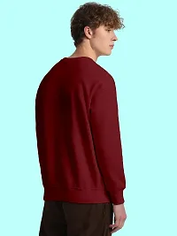 FTX Men Round Neck Printed Maroon Sweatshirt-thumb1