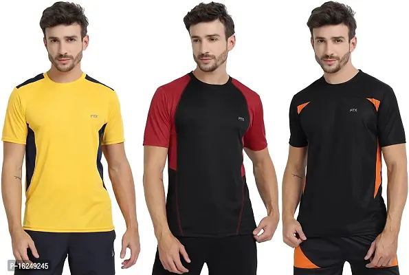 FTX Men's Dri-Fit Round Neck T-Shirt Combo - Pack of 3 (710)