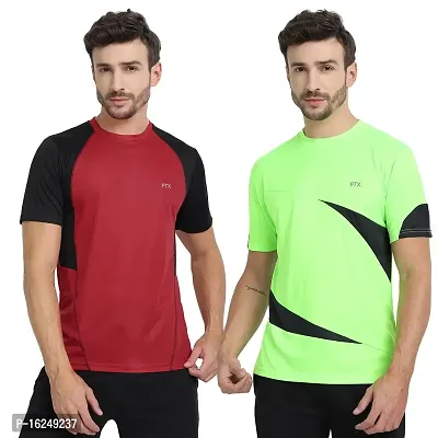 FTX Men's Dri-Fit Round Neck T-Shirt Combo - Pack of 2 (710)