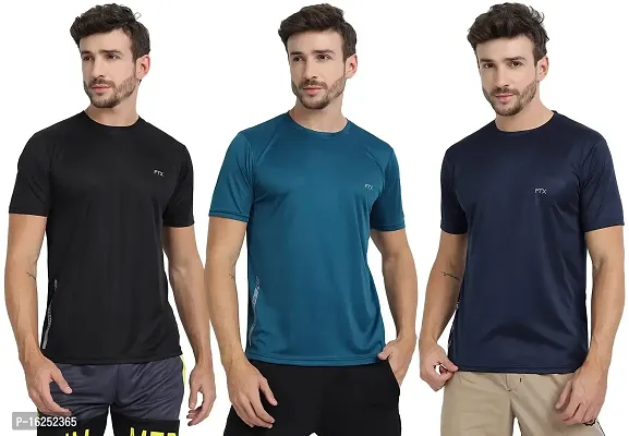 FTX Men's Dri-Fit Round Neck T-Shirt Combo - Pack of 3 (723)-thumb0