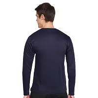 FTX Men Round Neck Full Sleeve Navy Tshirt-thumb1