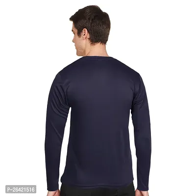 FTX Men Round Neck Full Sleeve Navy Tshirt-thumb2