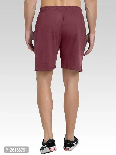 FTX Men Solid Maroon Short-thumb2