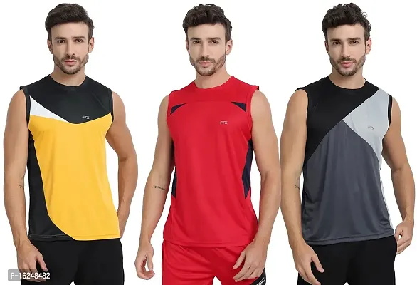 FTX Men's Dri-Fit Round Neck T-Shirt - 709-PO3